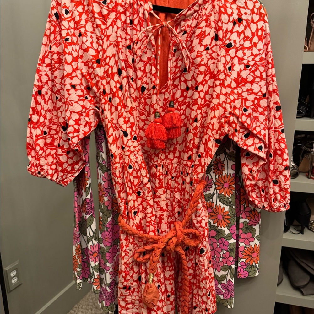 Karina Grimaldi Red and White Mini Dress